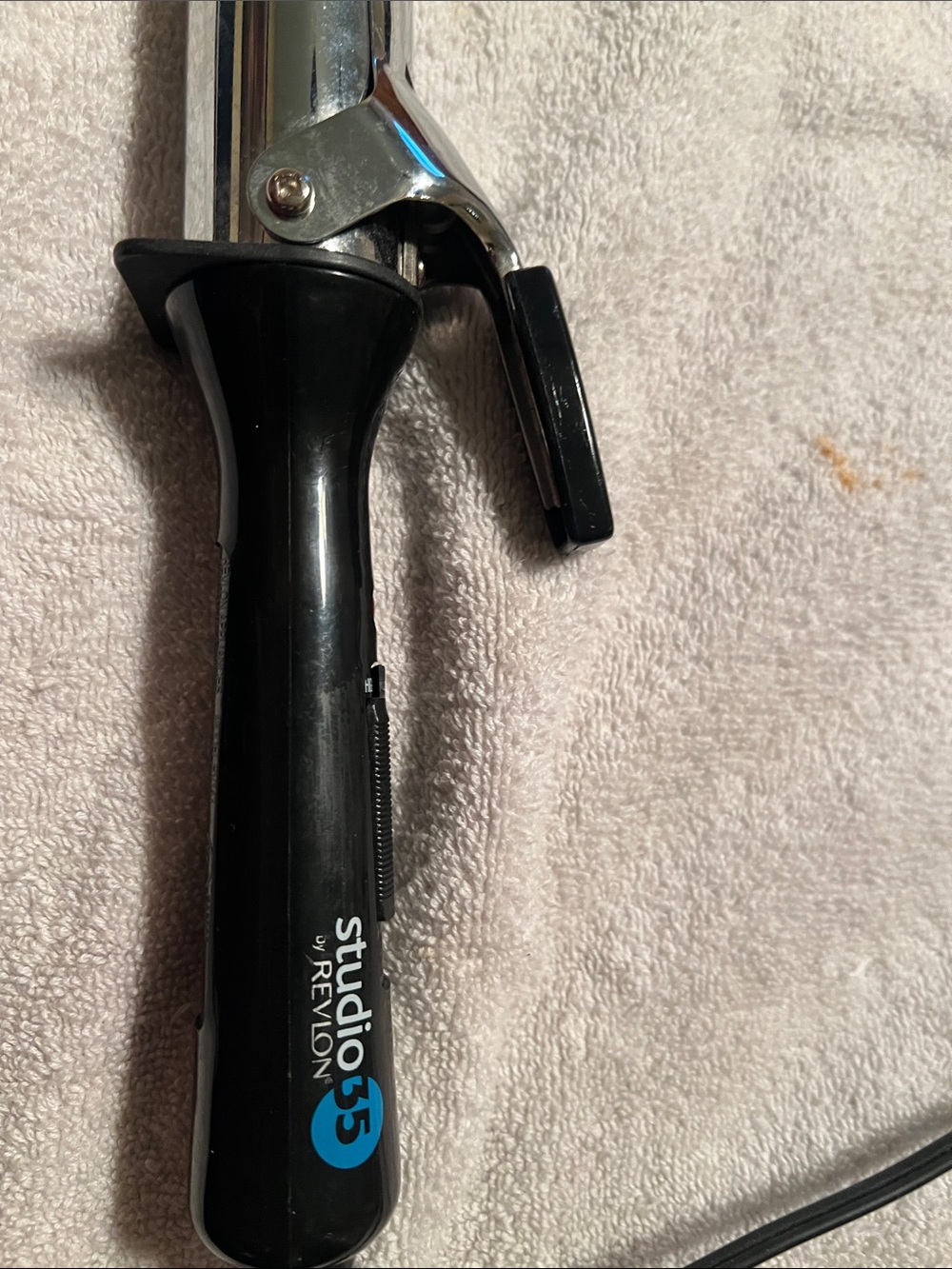 Revlon Black and Silver Studio 35 Curling Iron
